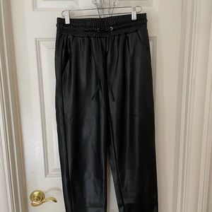 Loft Tall Pull On Slim Pants in Faux Leather Size Extra Small Tall